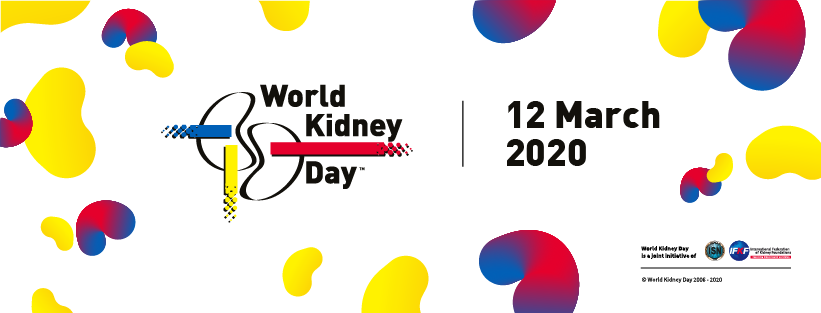 graphic text reads world kidney day 12 march 2020